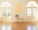 Love is All You Need Quotes Wall  Art Stickers